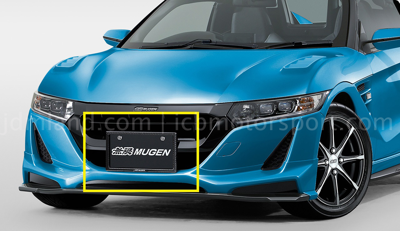Gloss Black Front Or Rear Mugen Sport License Plate Frame Protect Cover Gift
