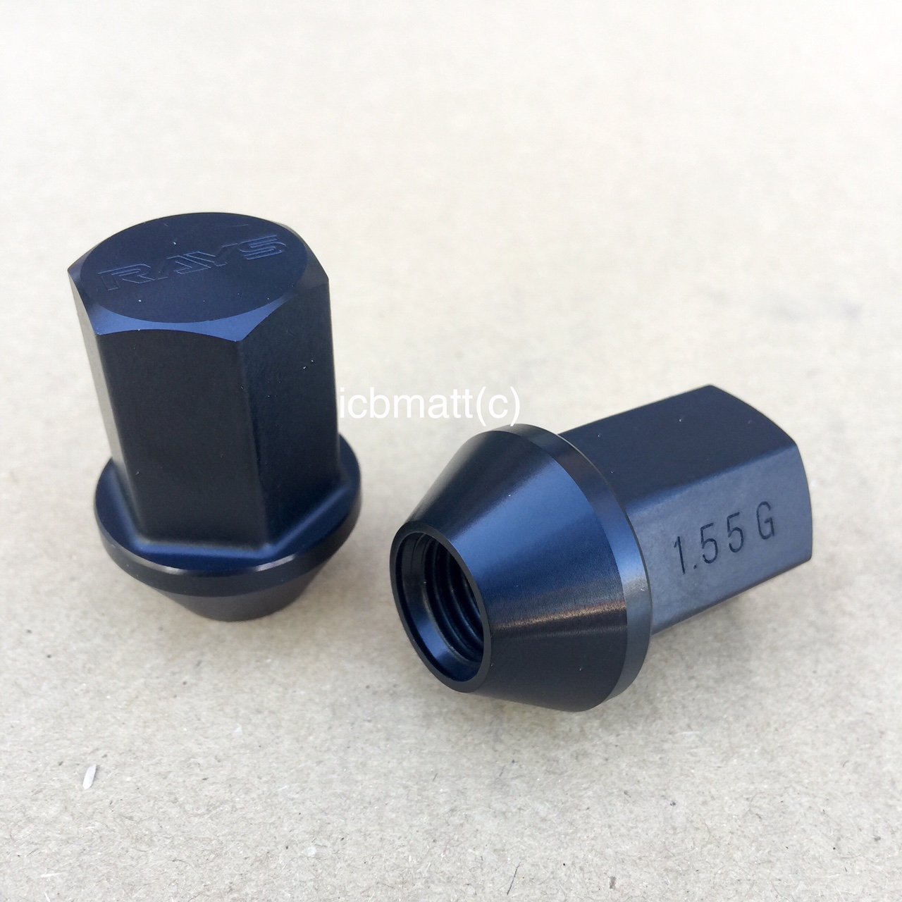 thumbnail image 2 of Rays Volk Racing Straight L42 Dura Wheel Lock Lug Nuts – M12x1.5, Black, Forged 2 of 2