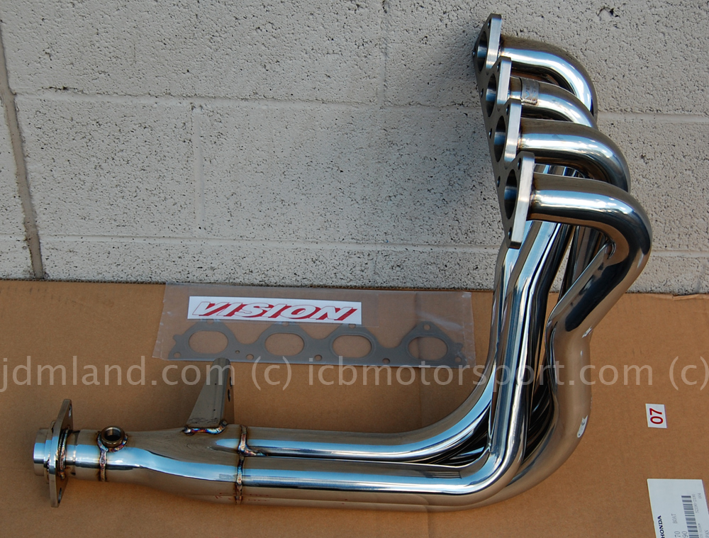 4-2-1 STAINLESS STEEL EXHAUST RACING HEADER FOR 99-00 HONDA CIVIC SI EM1 B16 