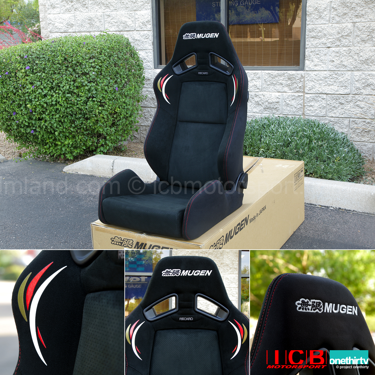 Mugen MS-Z MSZ Semi Bucket Seat 81100-XXG-K0S0 Alcantara(c) Fabric